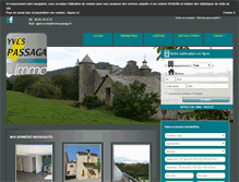 Tablet Screenshot of passaga-immobilier.com